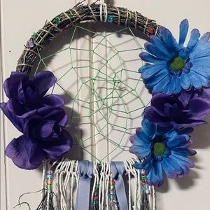 Peacock inspired dreamcatcher